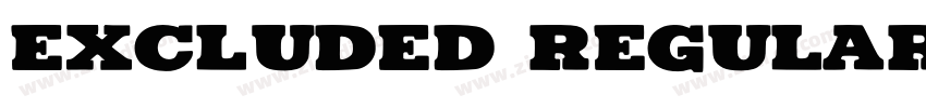 Excluded Regular字体转换